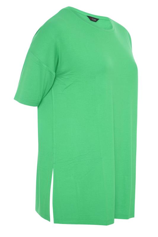 Green Oversized T-Shirt | Yours Clothing