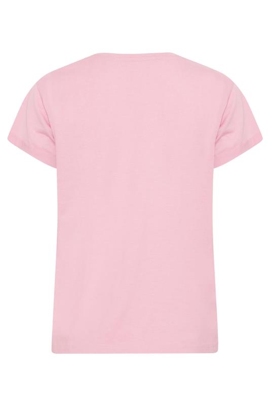 Petite Pink Short Sleeve Pocket T-Shirt 6