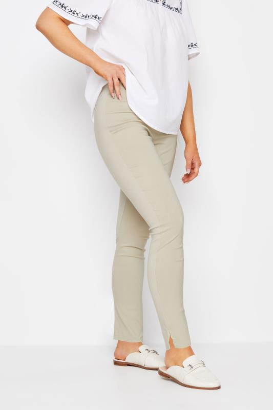  Grande Taille M&Co Cream Stretch Bengaline Trousers