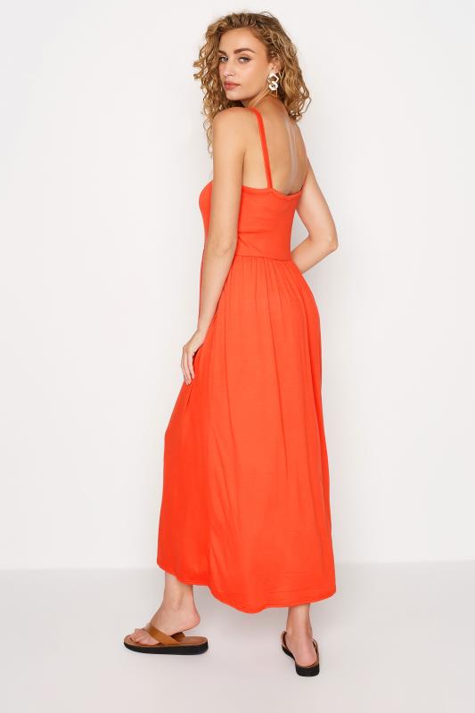 LTS Tall Women's Orange Strappy Sundress | Long Tall Sally 3