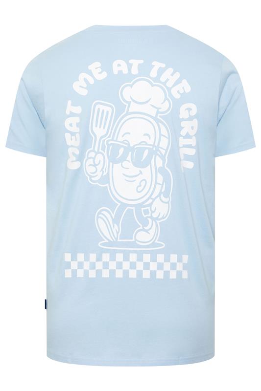 BadRhino Big & Tall Blue Extra Long 'Meat Grill' Graphic T-Shirt | BadRhino 7