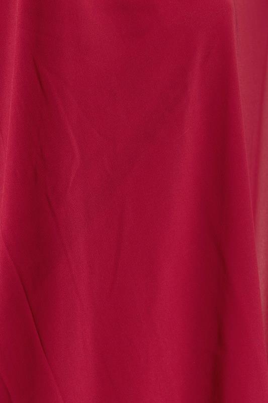 YOURS LONDON Plus Size Berry Red Chiffon Cape Blouse | Yours Clothing  5
