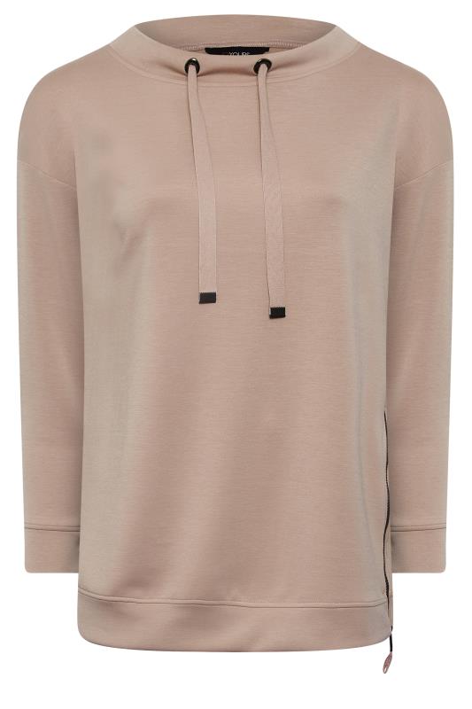 Plus Size Pink Side Zip Sweatshirt | Yours Clothing 6