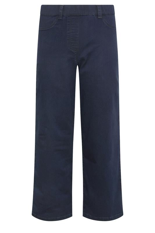 M&Co Petite Indigo Blue Wide Leg Jeggings | M&Co 5