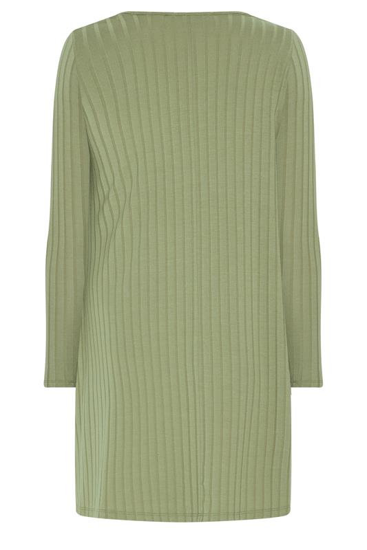 jersey tunic dress Yours Women's Plus Size Sage Green Ribbed Size 30-32 pin up dresses