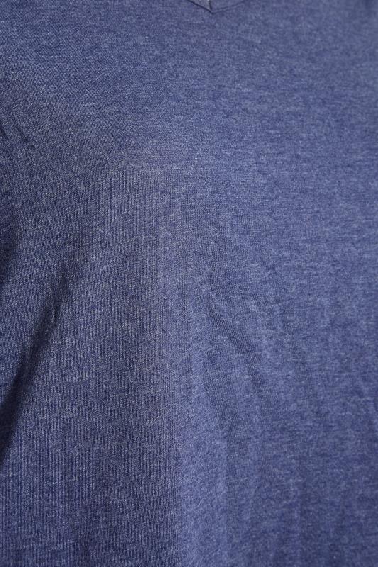 Blue Marl V-Neck Essential T-Shirt_S.jpg