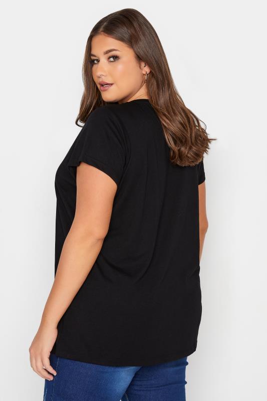 Plus Size 3 PACK Black & White Short Sleeve T-Shirts | Yours Clothing  2