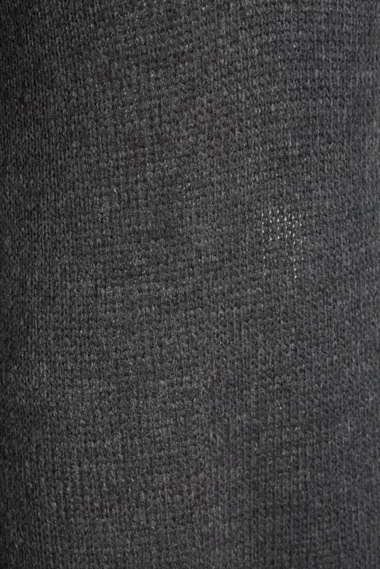 LTS Tall Charcoal Grey Knitted Midi Dress 5