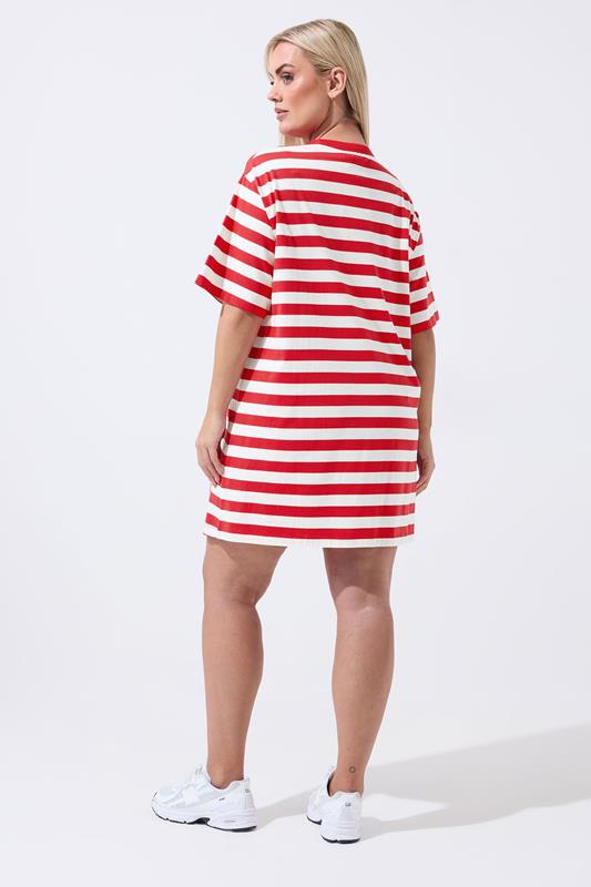 LIMITED COLLECTION Plus Size Red Stripe Dress | Yours Clothing 2