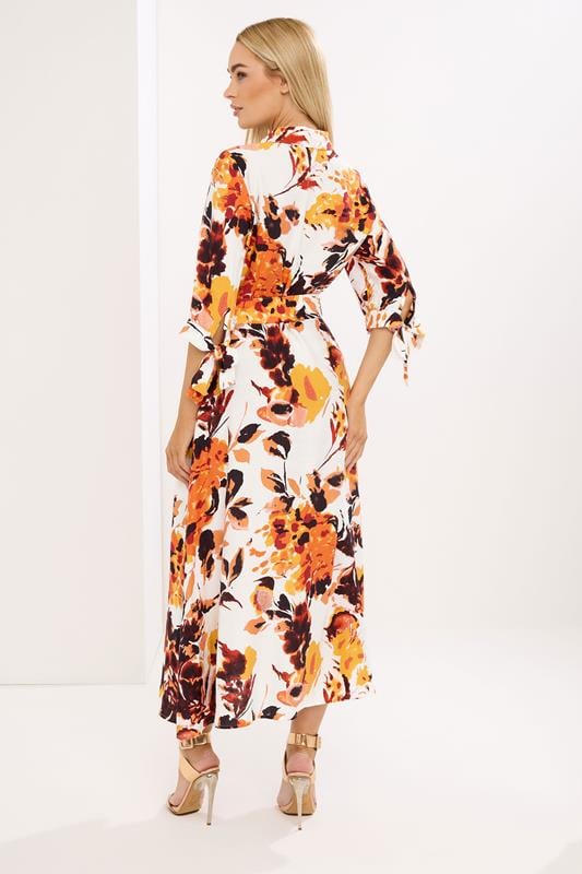 STAR Orange Abstract Print Shirt Dress | StarByJM 2