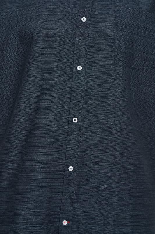 BadRhino Big & Tall Navy Blue Cotton Slub Shirt | BadRhino 2