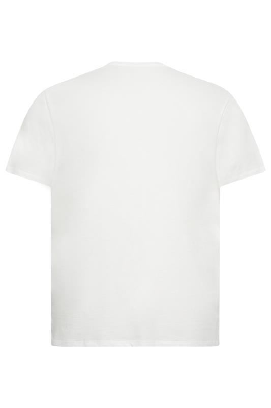 JACK & JONES Big & Tall White 'Trademark' Logo T-Shirt | BadRhino 3