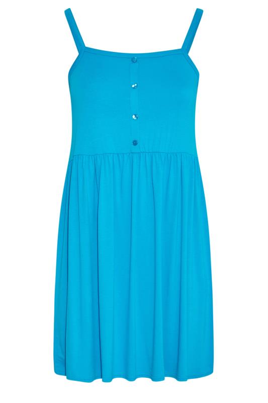 LIMITED COLLECTION Curve Blue Button Detail Cami Top 7