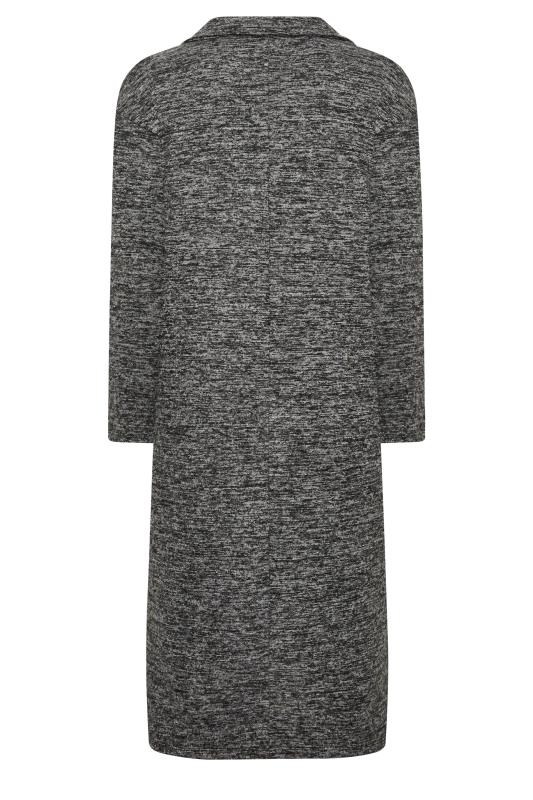 Plus Size Grey Textured Soft Touch Open Collar Midi Dress | Yours Clothing  8