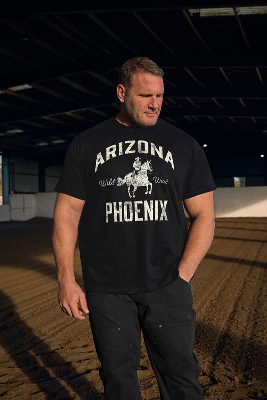 BadRhino Big & Tall Black 'Arizona Phoenix' Graphic T-Shirt | BadRhino 1