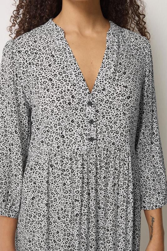 M&Co White Ditsy Floral Tiered Maxi Dress | M&Co 4