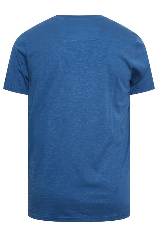 BadRhino Big & Tall Blue Slub T-Shirt | BadRhino 4