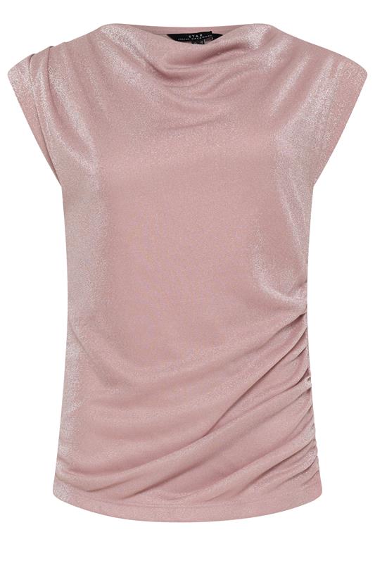 STAR Pink Shimmer Draped Top | StarByJM 5