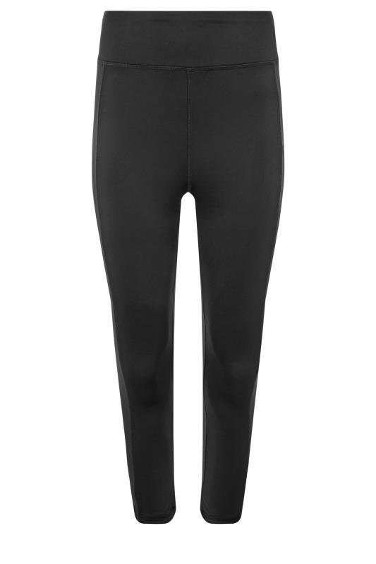 Tall Women's LTS ACTIVE Black High Waisted Cropped Gym Leggings | Long Tall Sally 4