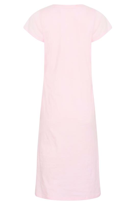 Petite Pink 'Beauty Sleep' Slogan Maxi Nightdress 7