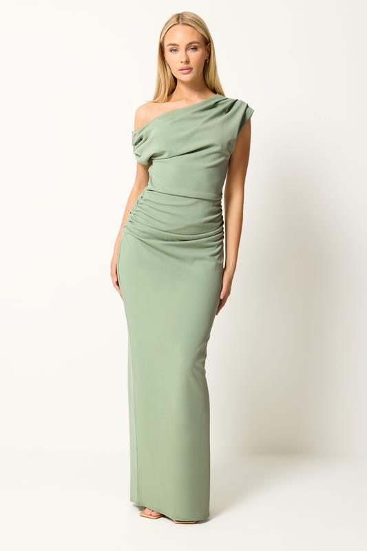 STAR Sage Green Draped Dress | StarByJM 1