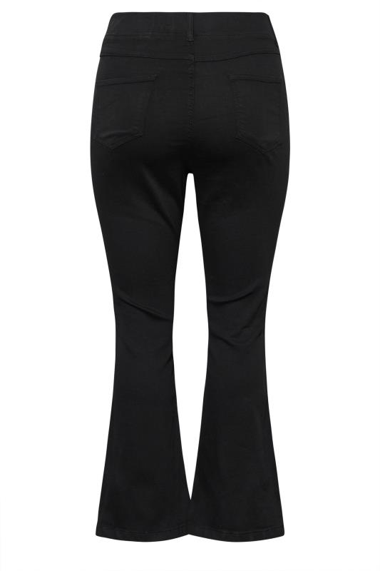 Plus Size Black Pull-On HANNAH Bootcut Jeggings | Yours Clothing 9