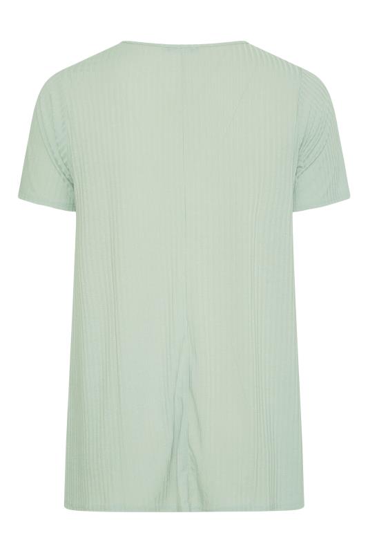 LIMITED COLLECTION Curve Mint Green Ribbed Swing Top_BK.jpg