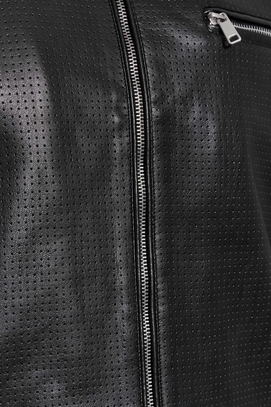 BadRhino Big & Tall Black Faux Leather Jacket 4