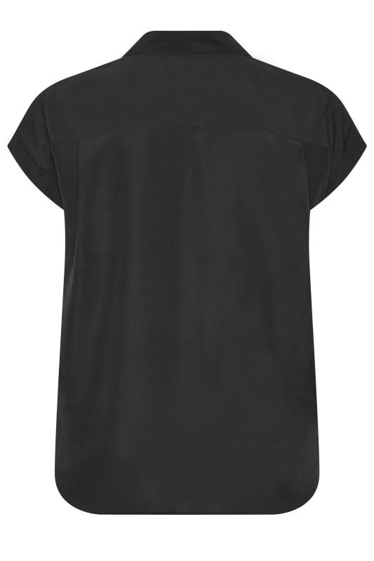 YOURS Plus Size Black Short Sleeve Shirt | Yours Clothing 6