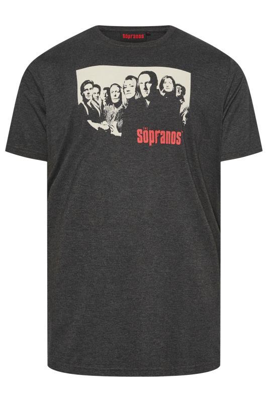  Tallas Grandes BadRhino Big & Tall Grey 'The Sopranos' Graphic T-Shirt