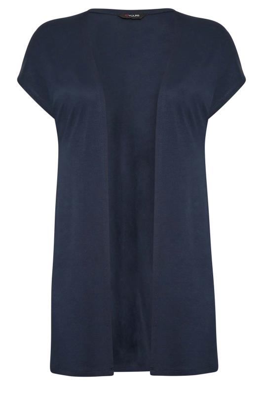 YOURS Plus Size Navy Blue Short Sleeve Cardigan | Yours Clothing 6