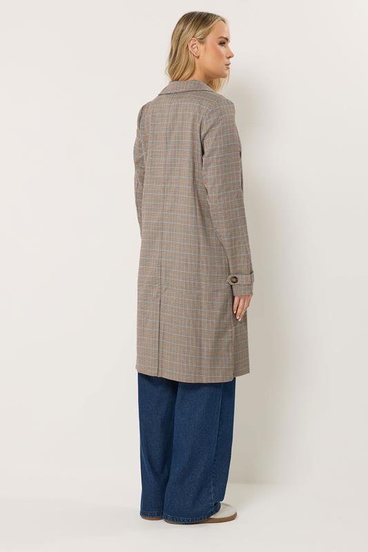 LTS Tall Women's Natural Brown Check Car Coat | Long Tall Sally  4