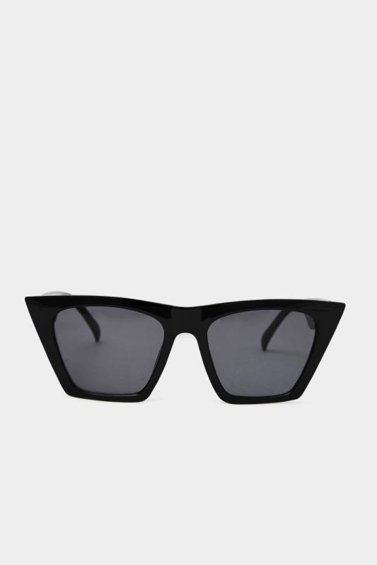 Plus Size  Black Cat Eye Frame Sunglasses