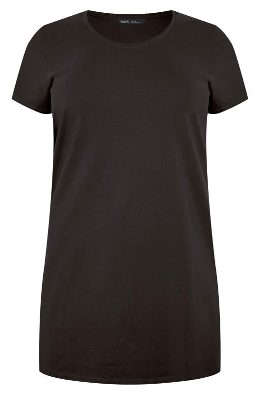 YOURS Plus Size 2 PACK Black Longline T-Shirts | Yours Clothing 6