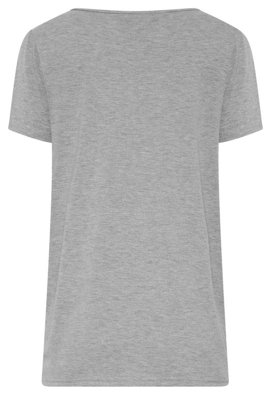 LTS Tall Women's Grey V-Neck T-Shirt | Long Tall Sally 7