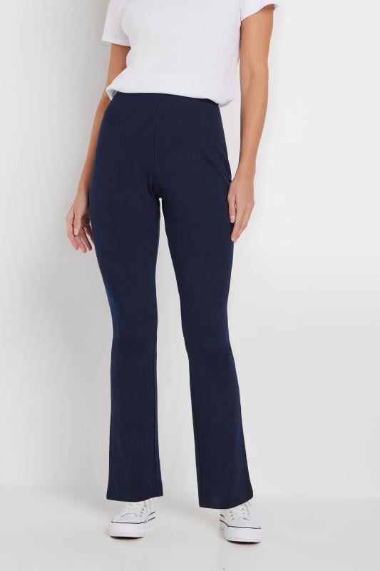 M&Co Navy Blue Slim Leg Yoga Pants | M&Co 1