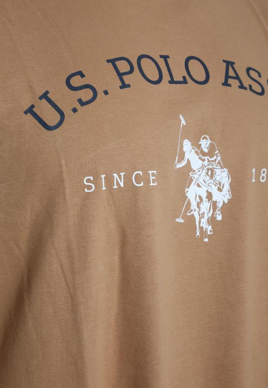 U.S. POLO ASSN. Big & Tall Tan Brown Graphic Logo T-Shirt_Z.jpg