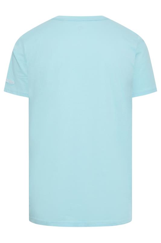 LAMBRETTA Big & Tall Light Blue 'A Way Of Life' Slogan T-Shirt | BadRhino  4