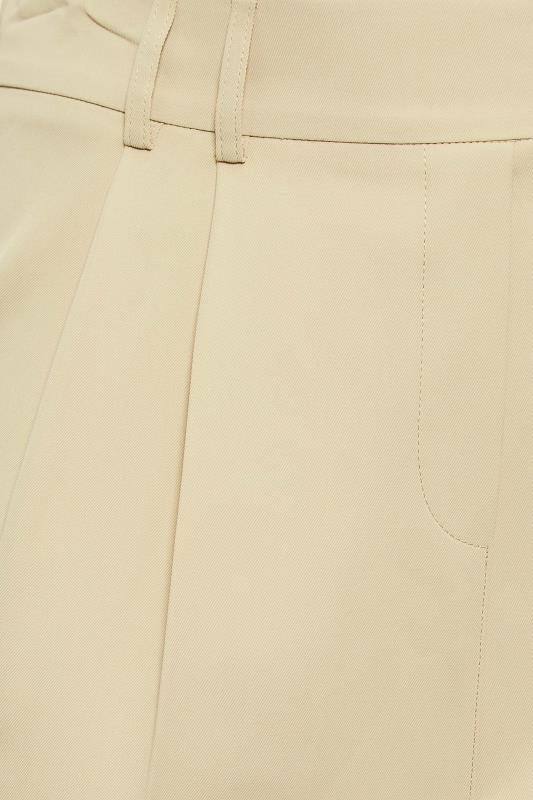YOURS Plus Size Beige Brown Double Belted Tapered Trousers | Yours Clothing 4