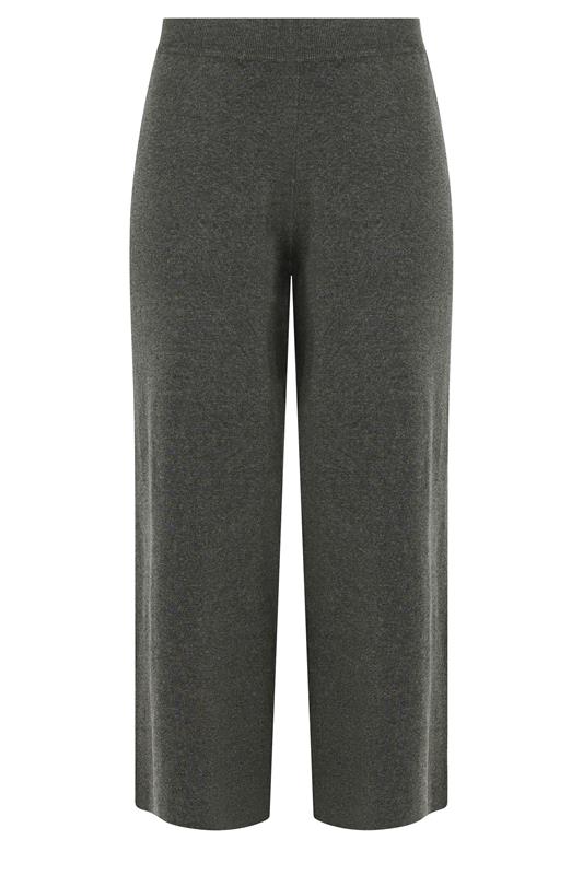 LIMITED COLLECTION Plus Size Grey Knitted Trousers | Yours Clothing 6