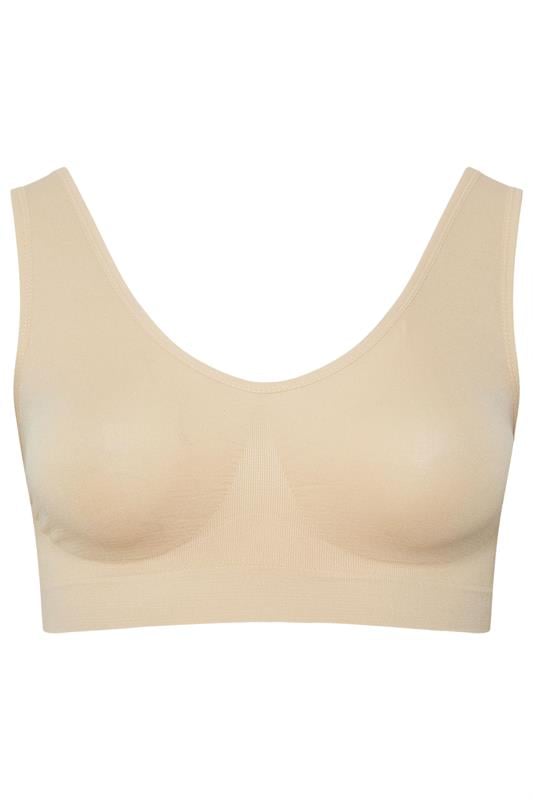 YOURSET 2 PACK Plus Size Black & Nude Seamless Non-Padded Non-Wired Bras | Yours Clothing 6
