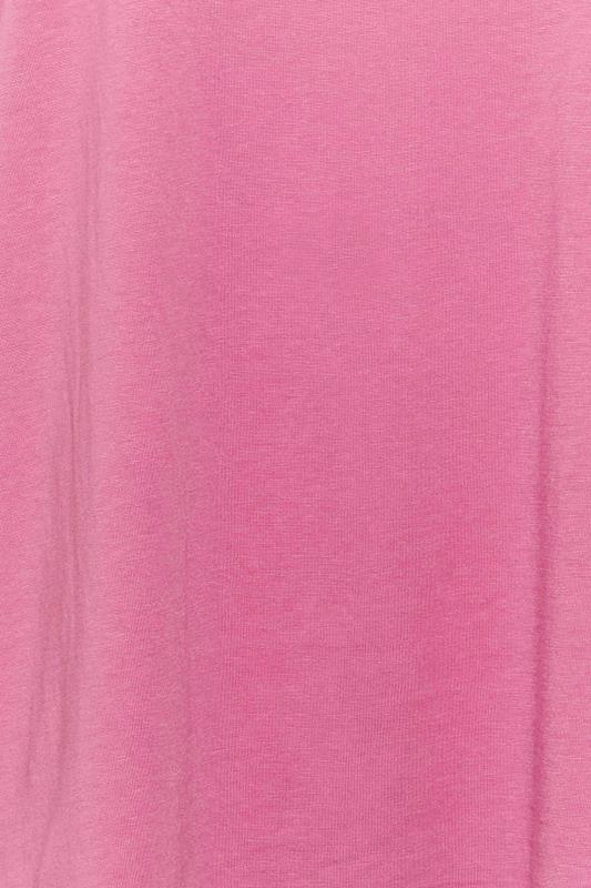 Plus Size Pink Long Sleeve T-Shirt | Yours Clothing 4