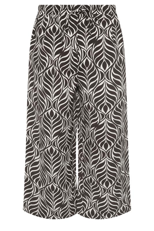 M&Co Brown Leaf Print Culottes | M&Co 5