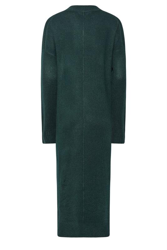 LTS Tall Green Knitted Midi Dress 7