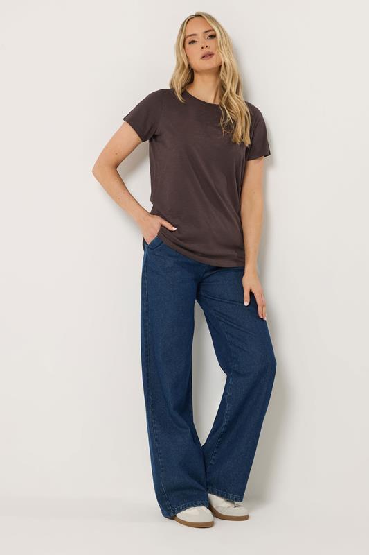 LTS Tall 3 PACK Women's Chocolate Brown & Light Blue Cotton V-Neck T-Shirts | Long Tall Sally 5