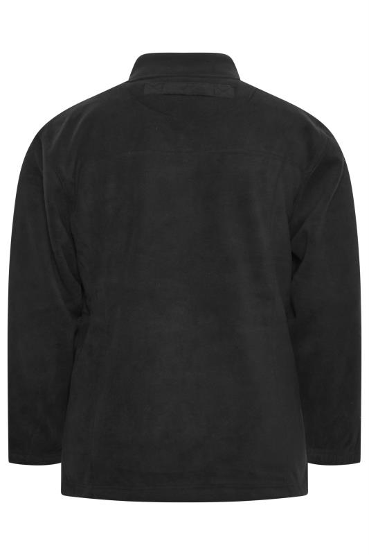 KAM Big & Tall Black Fleece Jacket | BadRhino 4