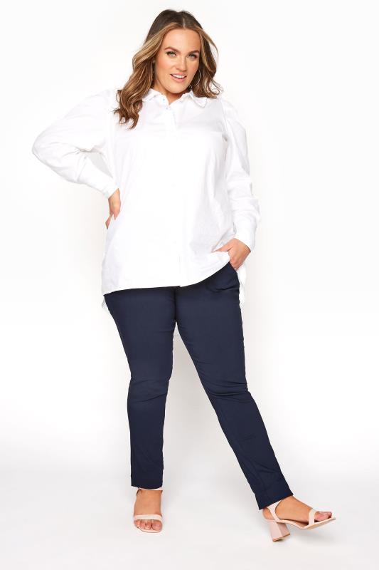 Navy Bengaline Stretch Trousers_A.jpg