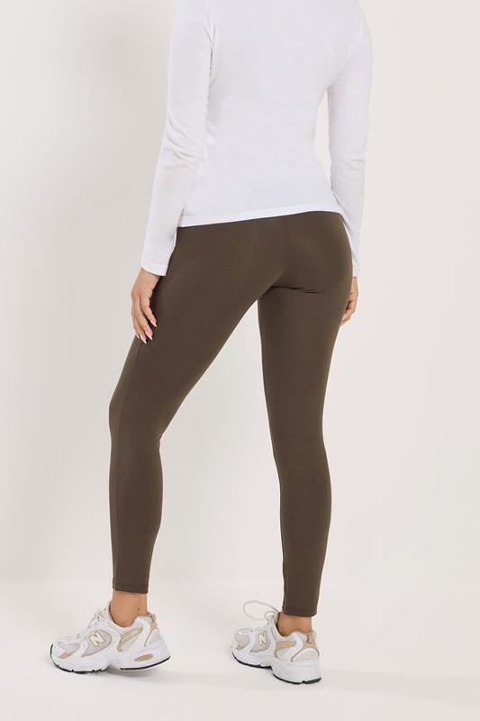PixieGirl Petite 2 PACK Women's Chocolate Brown & Black Leggings | PixieGirl 5