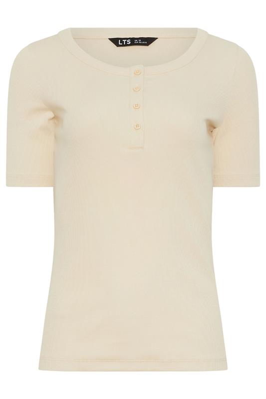 LTS Tall Yellow Ribbed Cotton T-Shirt | Long Tall Sally 5