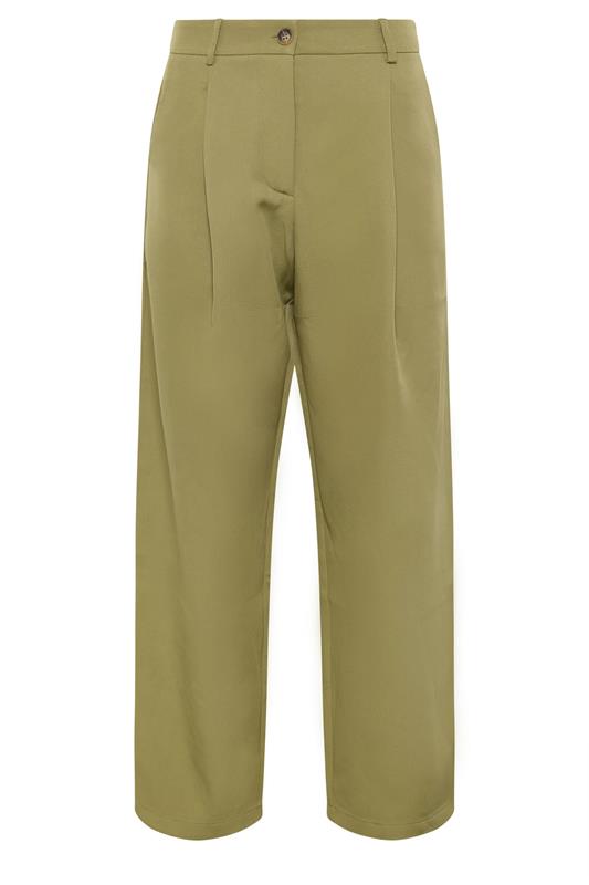 PixieGirl Petite Women's Sage Green Wide Leg Trousers | PixieGirl 5